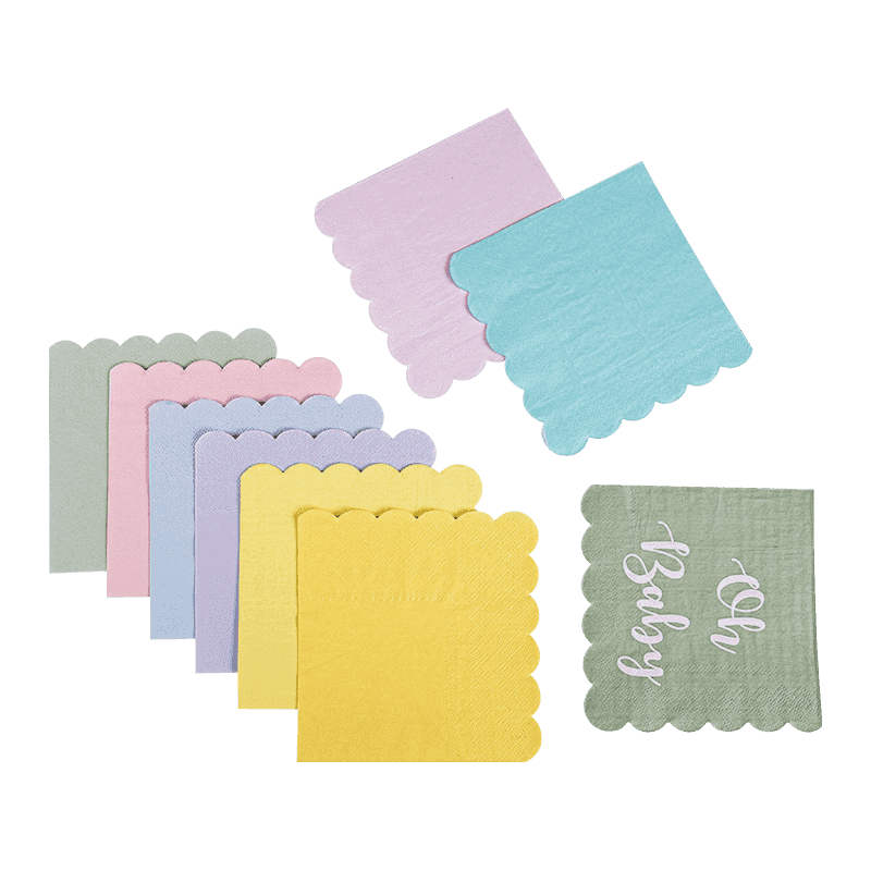 24x24 Barevné vysoce kvalitní diez-řezané ubrousky SJ6101