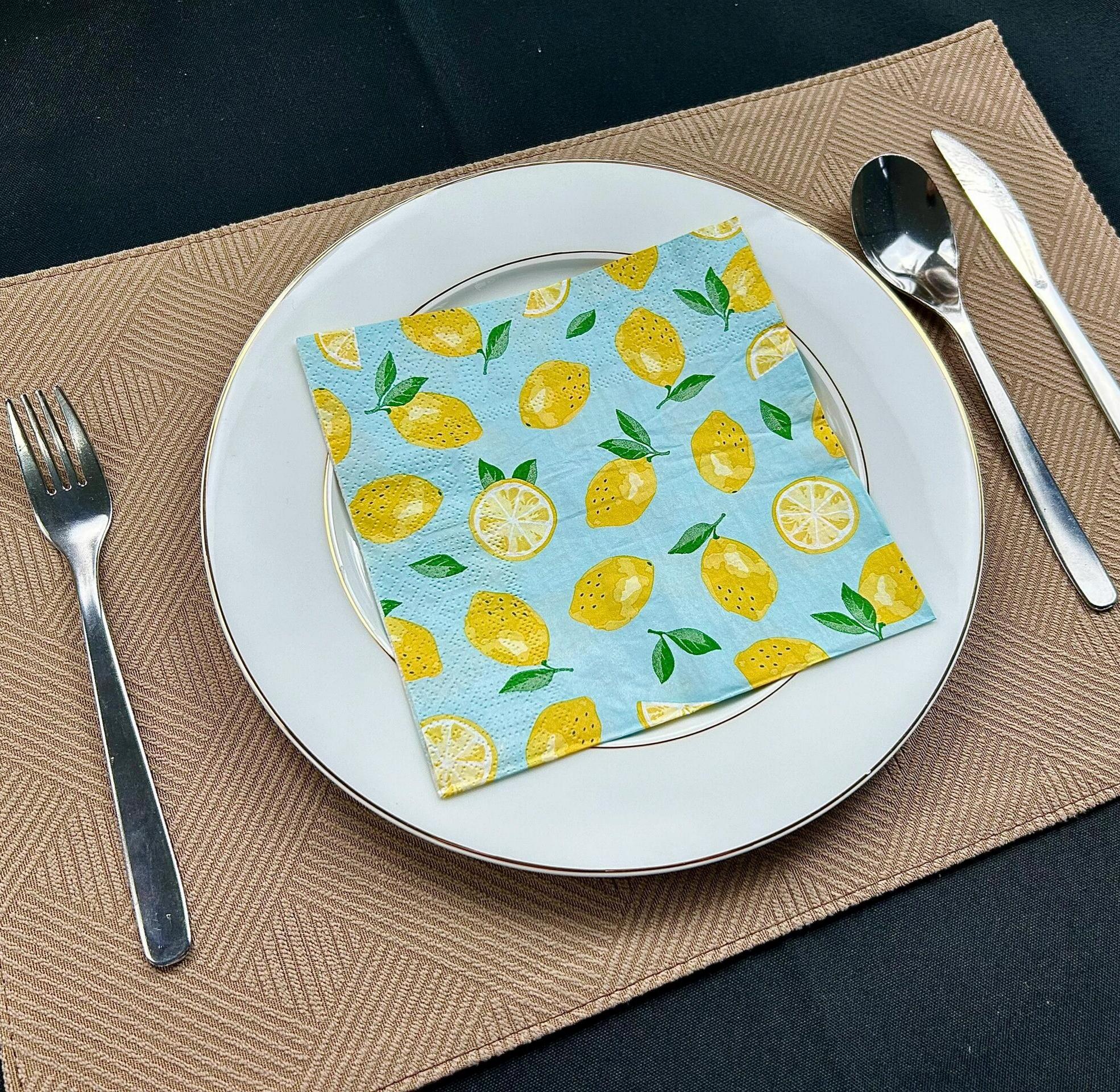 Celotiskový dvouvrstvý papír Papír na ubrousky Friut Pattern